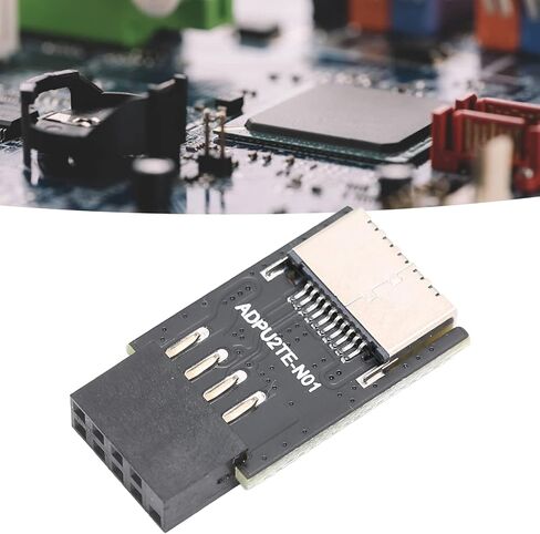 محول Sanpyl USB2.0 إلى النوع E، USB2.0 9PIN إلى النوع C الأمامي من النوع E 20 Pin لوحة أم متينة USB2.0 9PIN أنثى إلى بطاقة توسيع E in Kuwait