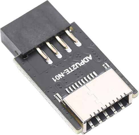 محول Sanpyl USB2.0 إلى النوع E، USB2.0 9PIN إلى النوع C الأمامي من النوع E 20 Pin لوحة أم متينة USB2.0 9PIN أنثى إلى بطاقة توسيع E in Kuwait