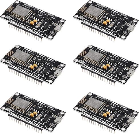 ACEIRMC 8 قطع ESP8266 ESP-12E وحدة لاسلكية تسلسلية CH340 NodeMcu V3 Lua WiFi إنترنت الأشياء إصدار جديد لوحة تطوير متوافقة مع Arduino IDE/MicroPython (8 قطع) in Kuwait