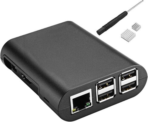 حافظة Enokay لهاتف Raspberry Pi 2 موديل B B+ حافظة Raspberry Pi 3 موديل B B+ (أسود) in Kuwait