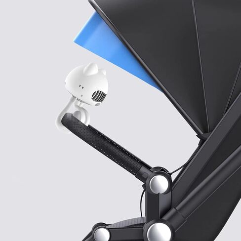 مروحة عربة أطفال صغيرة محمولة، تعمل ببطارية USB أو 2000 مللي أمبير في الساعة، حامل ثلاثي مرن لمروحة عربة الأطفال على المروحة، 3 سرعات قابلة للتعديل للاستخدام في الهواء الطلق، والتخييم، والدراجة، والمنزل، والمكتب (أبيض) in Saudi Arabia