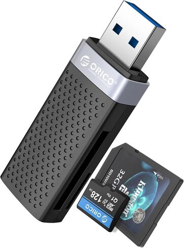 قارئ بطاقة SD، قارئ بطاقة ذاكرة USB 2 في 1 من ORICO لبطاقات SDXC، وSDHC، وSD، وMicro SD، وبطاقة Micro SDHC، وبطاقات Micro SDXC in Kuwait