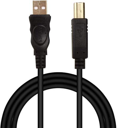wawpi USB 2.0 Cable - A-Male to B-Male -Printer/Scanner 10 Feet (3 Meters) in Kuwait