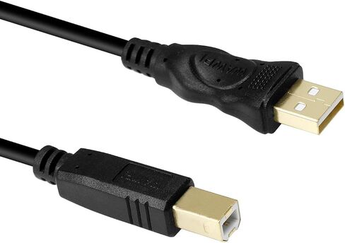 wawpi USB 2.0 Cable - A-Male to B-Male -Printer/Scanner 10 Feet (3 Meters) in Kuwait