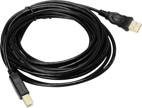 wawpi USB 2.0 Cable - A-Male to B-Male -Printer/Scanner 10 Feet (3 Meters) in Kuwait