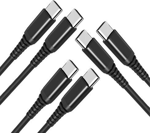 USB Type C to USB C 60W PD Cable 6.6ft/2m, [10 Pack] Bulk USB TypeC Fast Charger Cord Compatible with MacBook Pro, iPad mini 6, iPad Air 4, iPad Pro, Galaxy S23 S21 Ultra Note 20, Pixel in Saudi Arabia