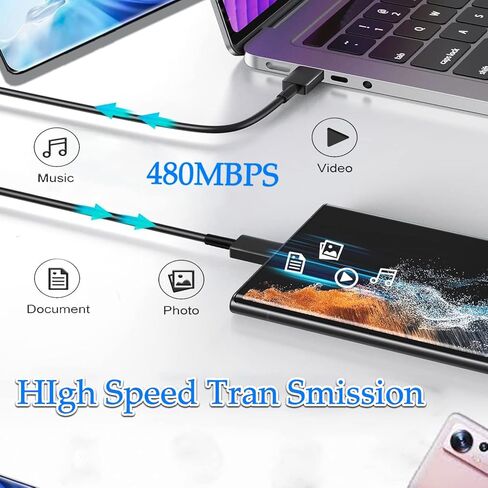 شاحن سامسونج فائق السرعة، شاحن حائط USB C بقوة 25 وات شحن فائق السرعة لهاتف Samsung Galaxy S23/S23+/S22/S22+/S22/S21 Ultra/S20 Ultra/Note 20/A14/Z Fold 5/Z Flip 5 مع كابل شاحن 10FT من النوع C (2 حزمة) in Kuwait
