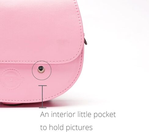 حقيبة كاميرا HelloHelio Mini Hello Kitty الفورية لكاميرات Fujifilm Instax، [مناسب تمامًا] حقيبة Pink Kitty Bowknot لكاميرا INS Mini KIT CHEKI (2014-2019) - وردي in Kuwait