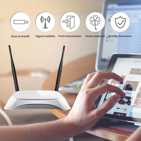 HUACAM HCM16 2 × 2.4 جيجا هرتز 6dBi هوائي داخلي متعدد الاتجاهات 802.11 بوصة/b / g RP-SMA وصلة أنثى + 2 × 12 سم UFL Mini PCI إلى RP-SMA Pigtail Antenna Wifi in Kuwait