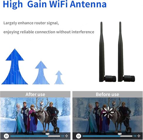 HUACAM HCM16 2 × 2.4 جيجا هرتز 6dBi هوائي داخلي متعدد الاتجاهات 802.11 بوصة/b / g RP-SMA وصلة أنثى + 2 × 12 سم UFL Mini PCI إلى RP-SMA Pigtail Antenna Wifi in Kuwait