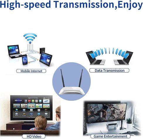 HUACAM HCM16 2 × 2.4 جيجا هرتز 6dBi هوائي داخلي متعدد الاتجاهات 802.11 بوصة/b / g RP-SMA وصلة أنثى + 2 × 12 سم UFL Mini PCI إلى RP-SMA Pigtail Antenna Wifi in Kuwait