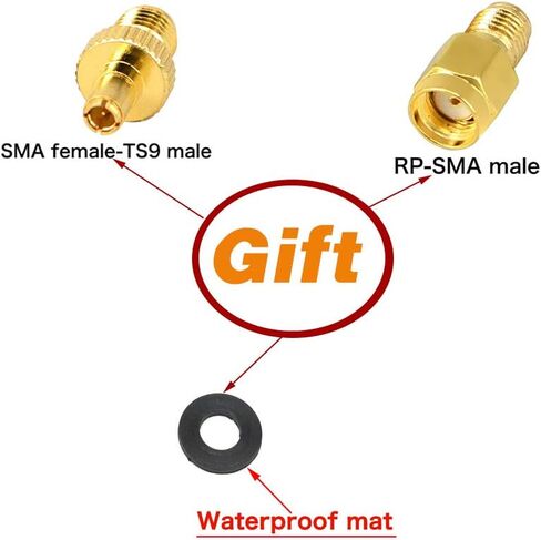 CHHLIUT 3G 4G LTE خارجي مقاوم للتخريب MIMO متعدد الاتجاهات برغي جبل هوائي SMA/TS9 موصل in Kuwait