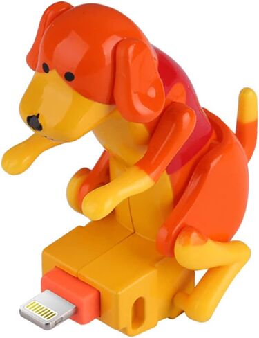 كابل شاحن Teursa Funny Dog كابل شحن للكلاب الضالة بطول 4 أقدام سلك شاحن USB لنظام Android (كابل Android، برتقالي) in Kuwait