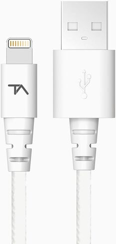 Tech Armor Apple MFi Certified Lightning Cable to USB A - 2FT Space Grey - Tough-Braided Extra-Strong Jacket - Sync/Charge iPhone & iPad in Kuwait
