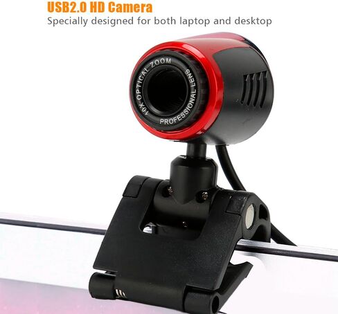 Bewinner USB2.0 Video Camera with MIC 16MP HD Webcam Web Camera Cam Glass Lens 360 Degree Mini Web Camera for Computer PC Desktop Laptop Support Video in Saudi Arabia