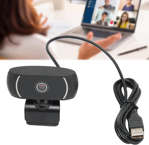 WODSOFT كاميرا الكمبيوتر التوصيل والتشغيل عبر الإنترنت فئة حية مؤتمر التركيز التلقائي سائق مرن مجاني 640x480 كاميرا ويب USB - كاميرا ويب، خارجية لأجهزة الكمبيوتر المحمول (أسود) in Kuwait