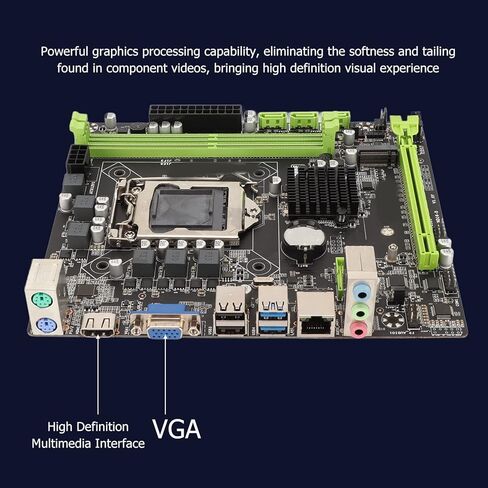 اللوحة الأم H310B، اللوحة الأم M ATX لسلسلة LGA 1151 لـ، دعم شبكة جيجابت، DDR4، M.2، PCIe3.0، Sata3.0، USB3.0، VGA، DIY in Kuwait