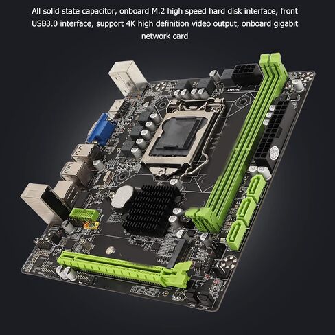 اللوحة الأم H310B، اللوحة الأم M ATX لسلسلة LGA 1151 لـ، دعم شبكة جيجابت، DDR4، M.2، PCIe3.0، Sata3.0، USB3.0، VGA، DIY in Kuwait