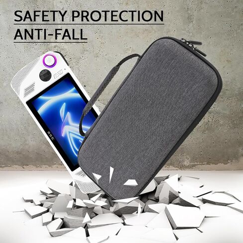 PAKESI Hard Carrying Case for ASUS ROG Ally with 2 Pack Screen Protector, EVA Travel Storage Case for ROG Ally,Handheld Travel Protective Handbag Shockproof Hardshell Carrying Case (Black) in Kuwait