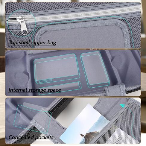 PAKESI Hard Carrying Case for ASUS ROG Ally with 2 Pack Screen Protector, EVA Travel Storage Case for ROG Ally,Handheld Travel Protective Handbag Shockproof Hardshell Carrying Case (Black) in Kuwait