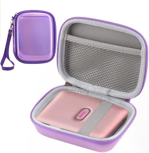 Frankmate Small Hard Shell Carrying Case for Fujifilm Instax Mini Link Smartphone Printer 2 1 Protective Cover EVA Storage Bag Travel Cable Case in Kuwait