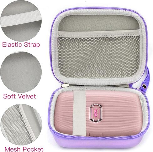 Frankmate Small Hard Shell Carrying Case for Fujifilm Instax Mini Link Smartphone Printer 2 1 Protective Cover EVA Storage Bag Travel Cable Case in Kuwait