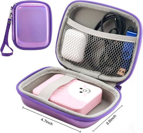 Frankmate Small Hard Shell Carrying Case for Fujifilm Instax Mini Link Smartphone Printer 2 1 Protective Cover EVA Storage Bag Travel Cable Case in Kuwait