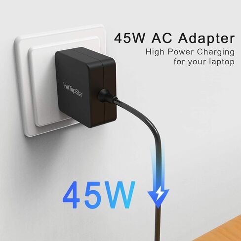 HotTopStar 20V 2.25A 45W شاحن كمبيوتر محمول بديل لجهاز Lenovo Ideapad 100 100s 110 120s 130 320s 330 510 520 IdeaPad 100-15IBD 100-15IBY 100-14IBY 510-15ISK 510-15IKB 110-14IBR محول الطاقة in Kuwait