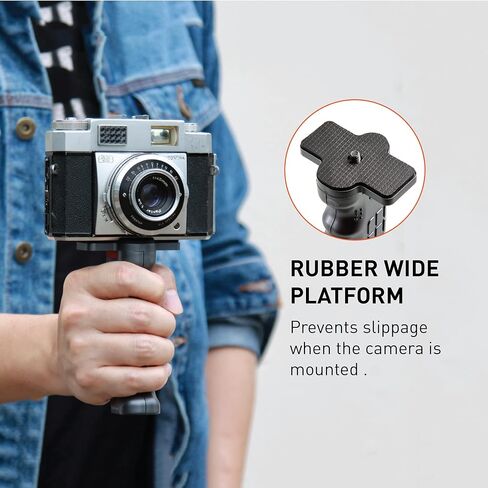 Pistol Grip Plus فقط: مقبض مع حامل 1/4"-20 لكاميرات DSLR بدون مرآة، وكاميرا الحركة، والهواتف الذكية، ومقبض مثبت الفيديو (مقبض المسدس Plus فقط) in Kuwait