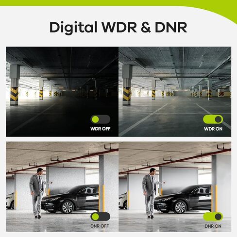 SANNCE 1080p كاميرات مراقبة منزلية سلكية مع رؤية ليلية EXIR بطول 100 قدم، IP66 مقاومة للماء لكاميرا المراقبة الأمنية الخارجية، تعمل مع DVR من طرف ثالث، بدون مصدر طاقة وكابل، كاميرا فقط in Kuwait