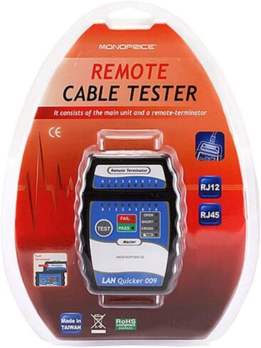Monoprice Quick RJ-45 Network Cable Tester (108130) in Saudi Arabia