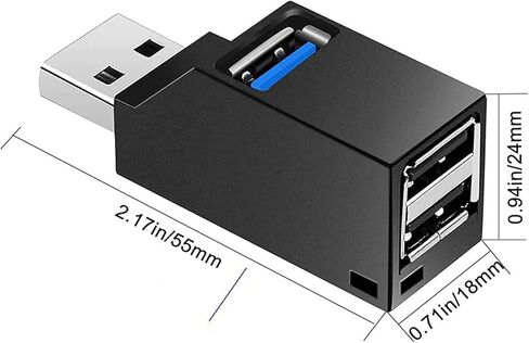 iJiGui USB Hub، 2 USB 2.0 + USB 3.0، Mini USB 3.0 Hub Ortable محول عالي السرعة للتوسيع متعدد USB Hub، محاور متعددة المنافذ لنقل البيانات بسرعة لأجهزة MacBook، محركات أقراص فلاش USB، الكمبيوتر المحمول، لوحة المفاتيح in Kuwait