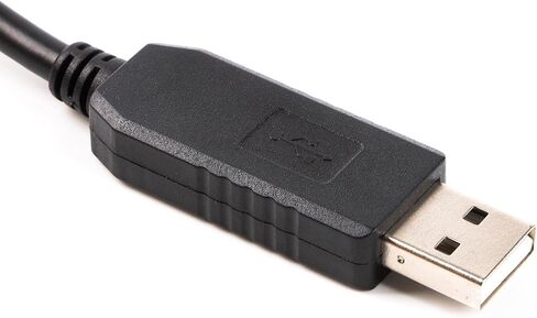 USB Serial db9 ft232r USB rs232 Null Modem Cable كابل تلفزيون للتحكم في الكمبيوتر (2-TXD (أصفر)، 3-RXD (برتقالي)، 5-GND (GND)، 7-CTS (أخضر)، 8-RTS (بني)، 1 /4/6/9-NC) in Kuwait