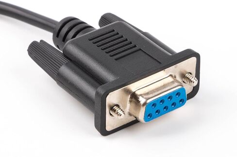 USB Serial db9 ft232r USB rs232 Null Modem Cable كابل تلفزيون للتحكم في الكمبيوتر (2-TXD (أصفر)، 3-RXD (برتقالي)، 5-GND (GND)، 7-CTS (أخضر)، 8-RTS (بني)، 1 /4/6/9-NC) in Kuwait