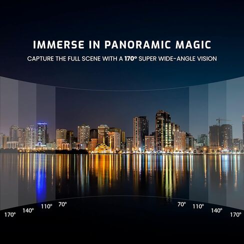 ايزد كاميرا اكشن 5K 30 اطار في الثانية للمبتدئين من كليك | زاوية واسعة 170 درجة HD، تثبيت EIS | موتو فولوج، كاميرا داش، تصميم مقاوم للماء 30 متر، دعم ميكروفون خارجي، اكثر من 15 ملحق، ضمان لمدة عام in Kuwait