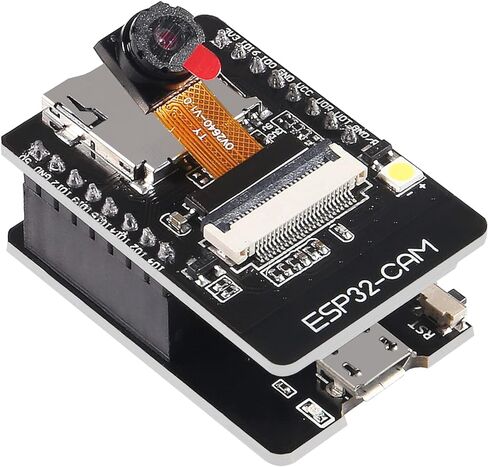 1PCS ESP32-CAM-MB, ESP32-CAM WiFi Bluetooth Board ESP32-CAM-MB Micro USB to Serial Port CH340G with OV2640 2MP Camera Module Dual Mode Compatible with Arduino IDE Arduino Raspberry Pi in Saudi Arabia