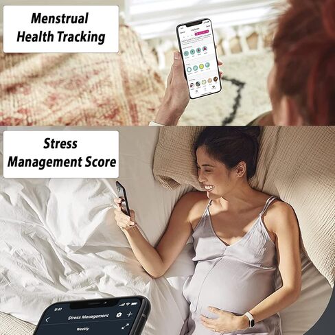 جهاز تتبع الصحة واللياقة البدنية Fitbit Luxe (أبيض قمري) مع جهاز مراقبة معدل ضربات القلب، جهاز تتبع النوم، حزمة مع شريطين للساعة، كابل شحن بطول 3.3 قدم، محول حائط، درع شاشة ومعدات PremGear لـ Fitbit in Kuwait