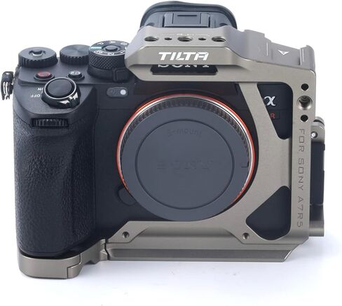Tilta Half Camera Cage Compatible with Sony a7R V, with Mount Accessories via Cold Shoe and 1/4"-20 Threads with Locating Pins | TA-T46-HCC (Black) in Kuwait