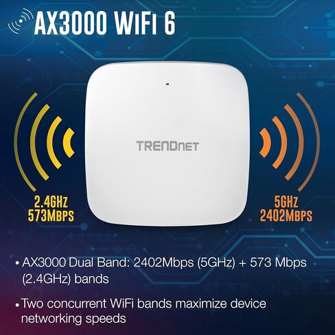 TRENDnet AX5400 Dual Band WiFi 6 PoE+ Access Point,TEW-925DAP in Saudi Arabia