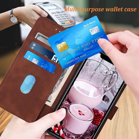 Moment Dextrad متوافق مع حافظة iPhone X Case / iPhone Xs Wallet Case، لحافظة iPhone 10، [مسند] [حزام المعصم] [فتحات حامل البطاقة] غطاء حماية داخلي من جلد البولي يوريثان (أزرق) in Kuwait