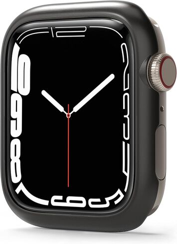 تصميم Ringke Bezel [إطار أنيق من الفولاذ المقاوم للصدأ] متوافق مع Apple Watch Series 9، 8، 7 (45 ملم)، غطاء لاصق واقٍ مضاد للخدش - ذهبي (45-05) in Kuwait