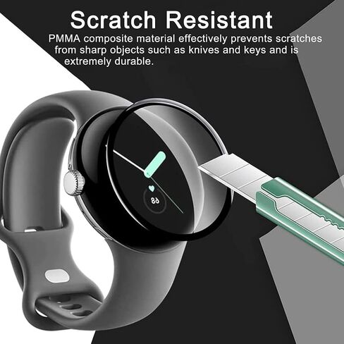 [3 Pack] Screen Protector Compatible with Google Pixel Watch, 3D Curved Full Coverage PET Soft Screen Protector for Google Pixel Watch Smartwatch [Scratch Resistant] [Bubble Free] (Not Tempered Glass) in Kuwait