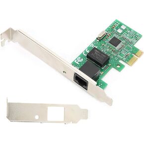 بطاقة شبكة جيجابت لـ Intel I211، منفذ فردي للتوجيه بدون أقراص EsxiPXE PCIE x1، بطاقة شبكة جيجابت مع دعامة منخفضة المستوى، معدل بيانات منفذ 1 جيجابت in Kuwait
