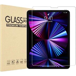 wuwive [1 Pack] iPad Pro 11 Screen Protector,Tempered Glass for iPad Pro 11 Inch 2021/2020/2018 (3rd/2nd/1st Gen) All Models,Compatible with Apple Pencil in Kuwait