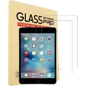 YINOVEEN 2 Pack Tempered Glass Screen Protector for Apple iPad Mini 5 7.9" /iPad Mini 4 7.9 inch Tablet, 9H Hardness, Bubble Free, 99% Ultra HD, Case Friendly in Saudi Arabia