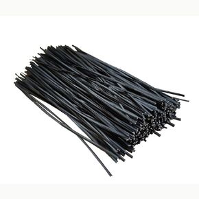 1000 pcs 6 inch Black Cable Twist Ties Plastic Twist Ties with Rugged Metal Innercores Reusable Fastening Cable Cord Wire Ties in Kuwait