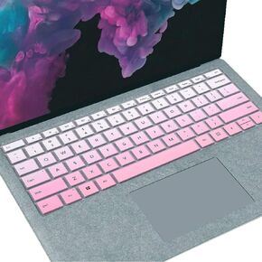 Keyboard Cover for 2022 New Microsoft Surface Pro 7 Plus /7+, 2021 2020 2019 Microsoft Surface Pro 7, 2019 2018 Surface Pro 6, Surface Pro 5, Surface Pro 4 12.3, US Layout-GPink