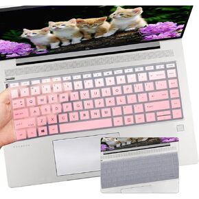 i-Tensodo 2 PCS Keyboard Cover for 14 inch HP Elitebook 440 445 645 g8 g9 g10 Laptop, HP Probook 14" Laptop Protective Accessories-OPink+Clear