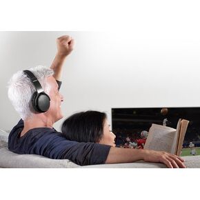 سماعات رأس لاسلكية للتلفزيون من شاربر إيميج باللون الأسود in Kuwait