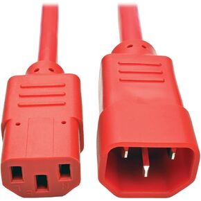 Tripp Lite Standard Computer Power Extension Cord 10A, 18AWG (IEC-320-C14 to IEC-320-C13) 15-ft.(P004-015) Black in Kuwait